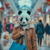 Panda shopping