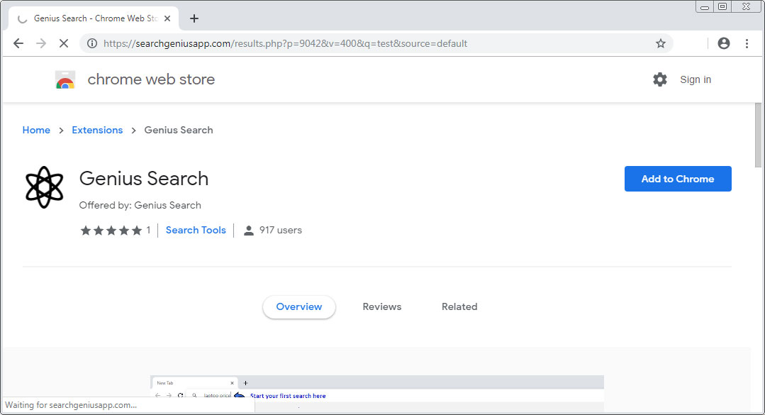 Chrome Web Store Page