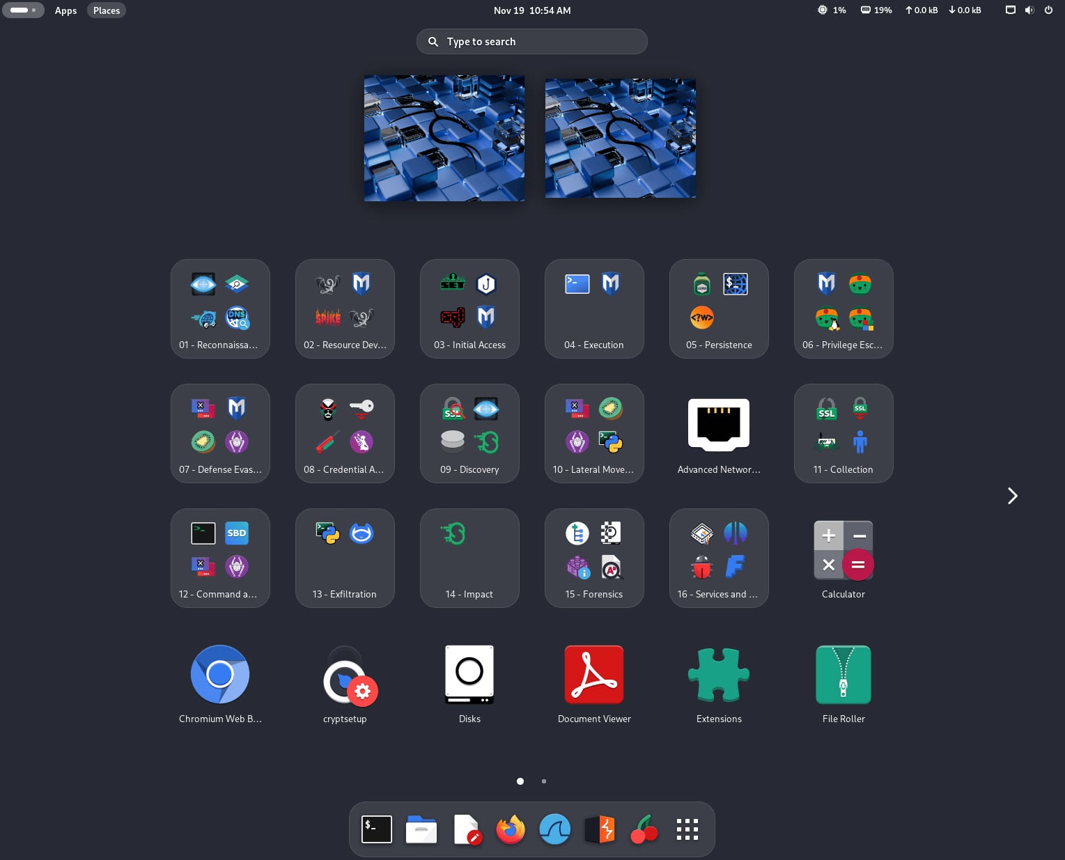 Gnome app grid layout