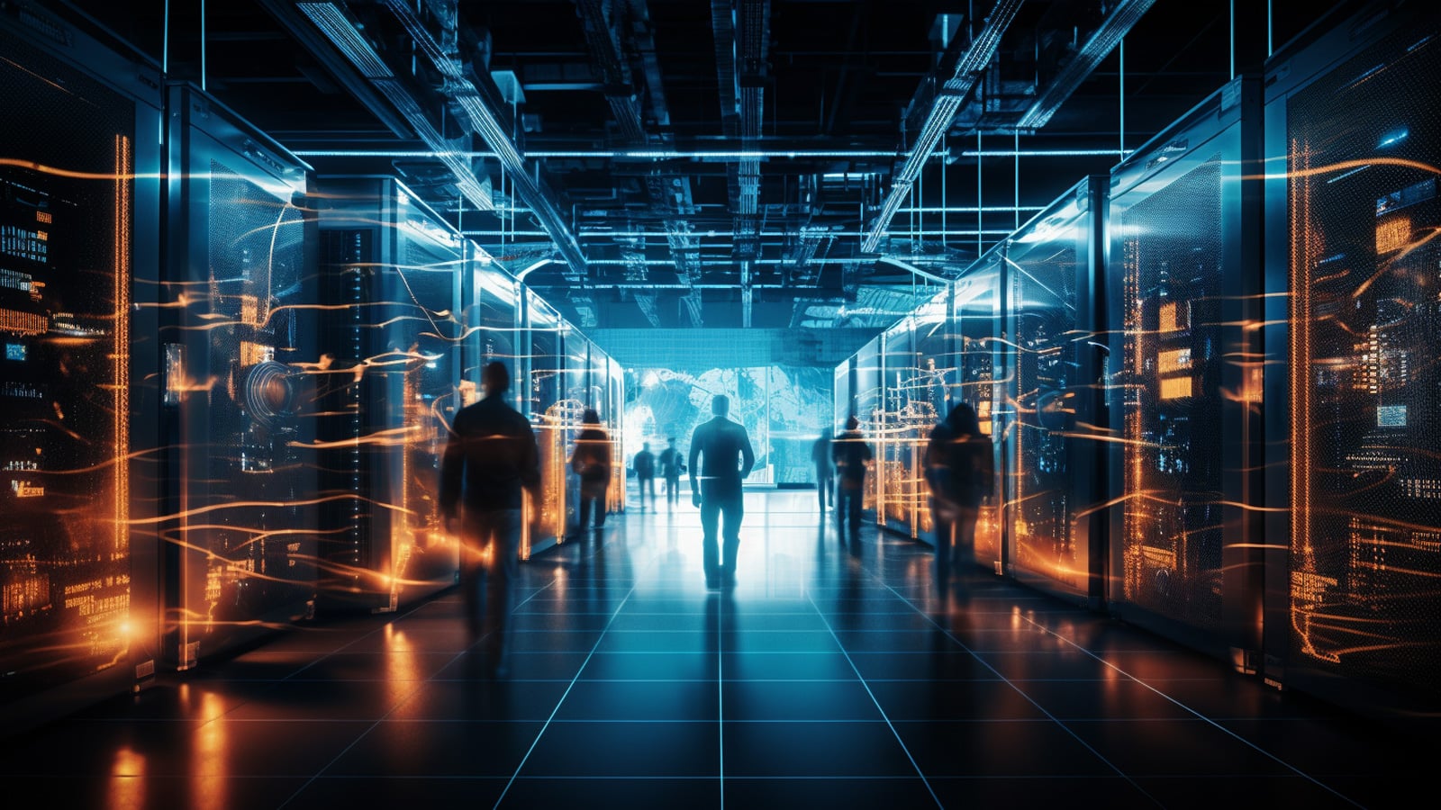 Hackers in data center