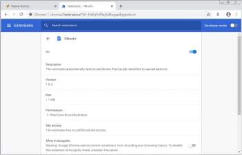 PBlock+ adware browser extension Image