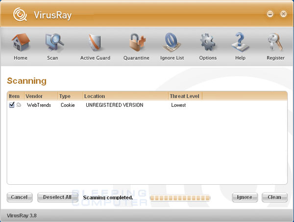 VirusRay Screenshot